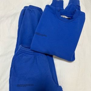 PANGAIA Blue Set- S Hoodie and XS Pants
